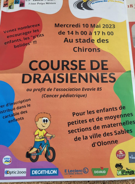 Course de draisiennes - Eva pour la vie - childhood Cancer Association